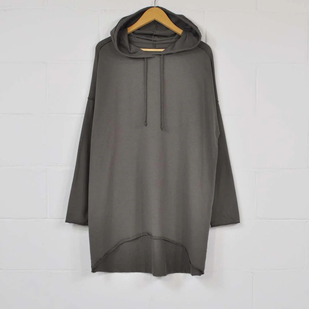 Sudadera oversize gris - Imagen 5