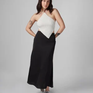 Falda para Mujer DVK MODA SOHO SATIN SKIRT NGR