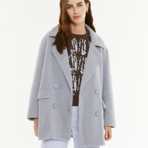 Abrigo corto efecto pelo