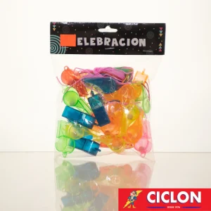 Silbatos de Colores Transparentes